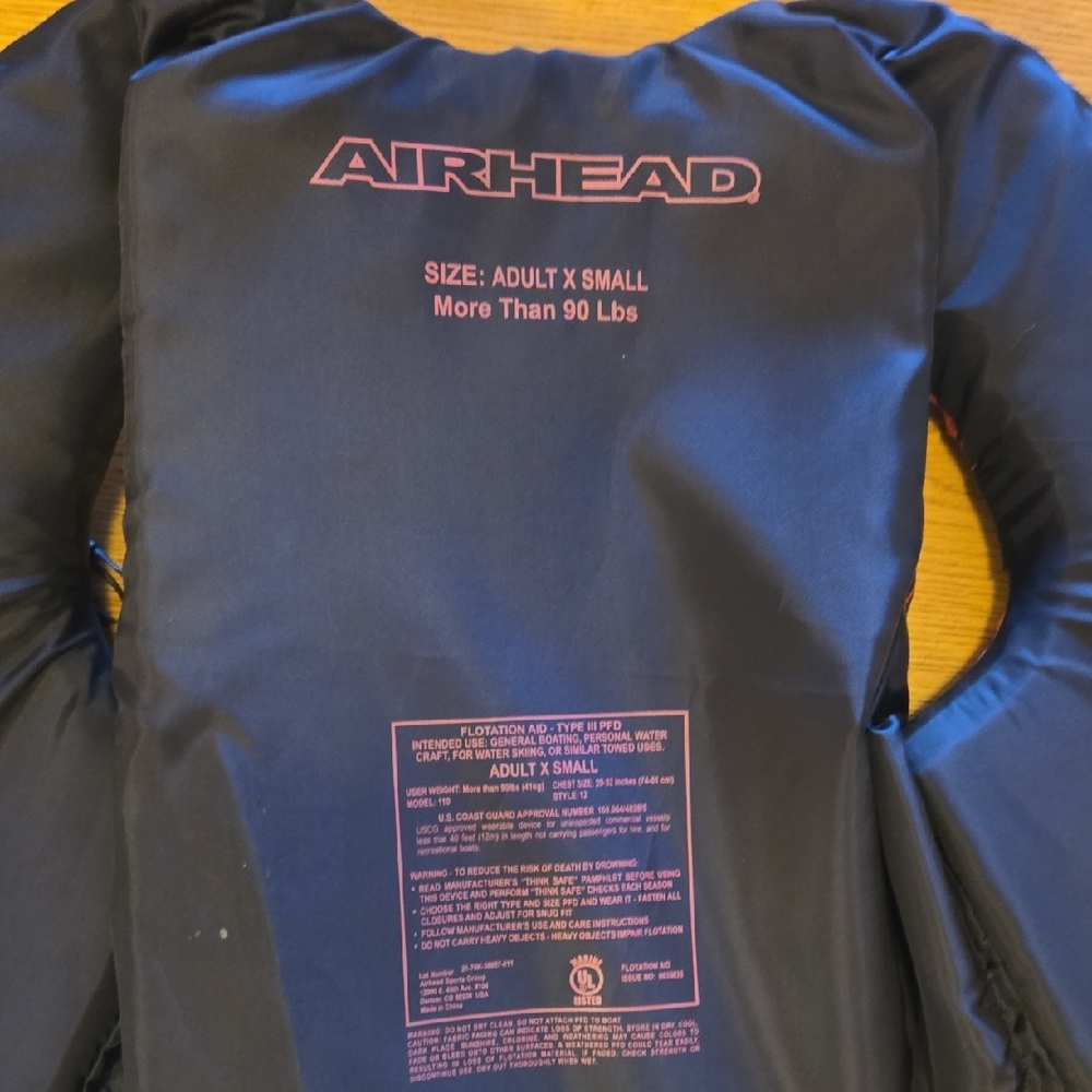 Airhead Pretty In Pink Life Jacket, Ski Vest.
